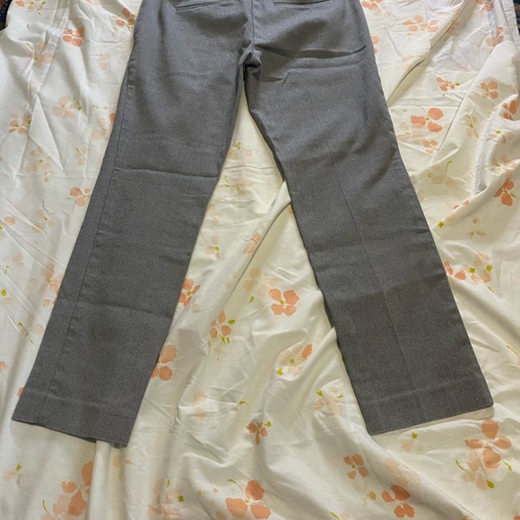 Ann Taylor business suit pants classic woven pattern black white look grey XS 25 - Picture 7 of 8